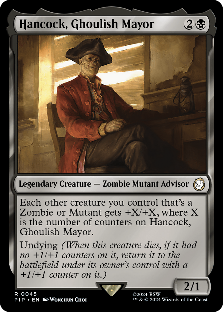 Hancock, Ghoulish Mayor [Fallout] - Magic: The Gathering - Card Brawlers | Quebec | Canada |