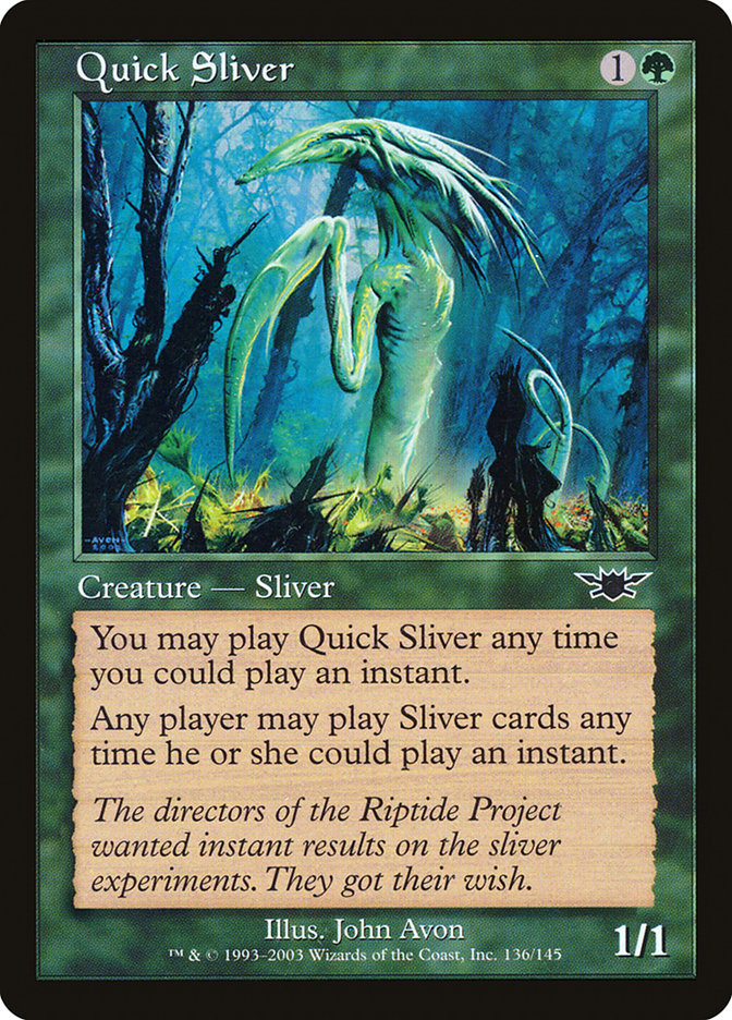 Quick Sliver [Legions] - Magic: The Gathering - Card Brawlers | Quebec | Canada |