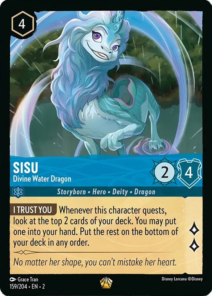 Sisu - Divine Water Dragon (159/204) [Rise of the Floodborn] - Disney - Card Brawlers | Quebec | Canada |