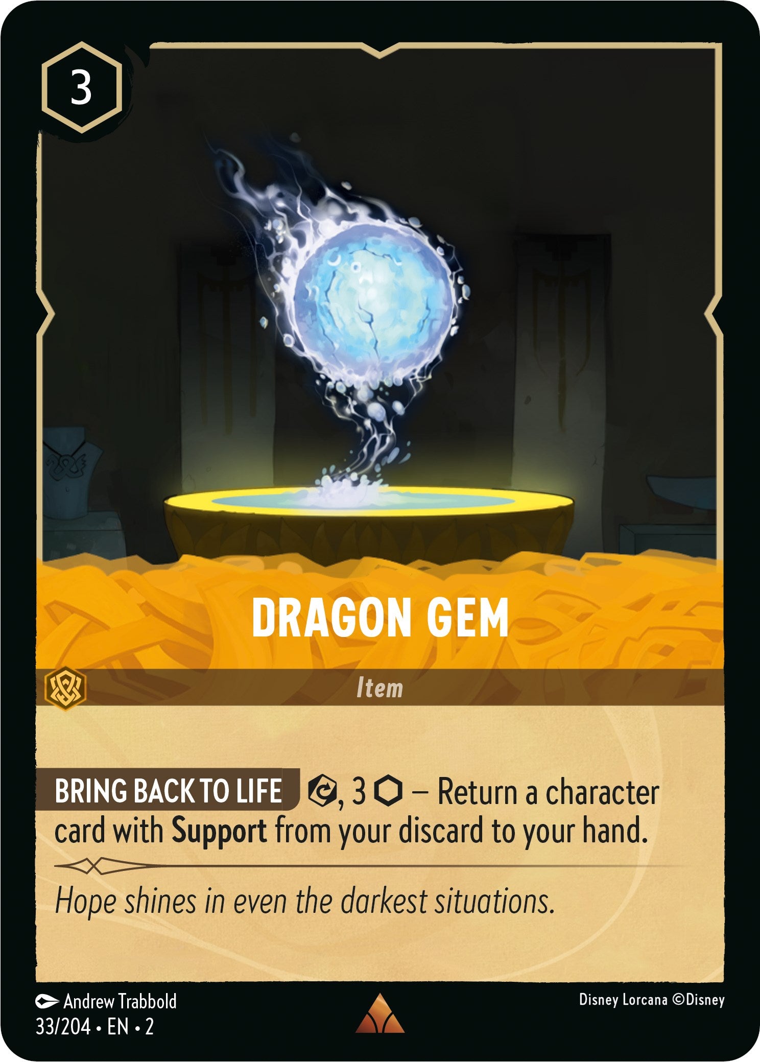 Dragon Gem (33/204) [Rise of the Floodborn] - Disney - Card Brawlers | Quebec | Canada |