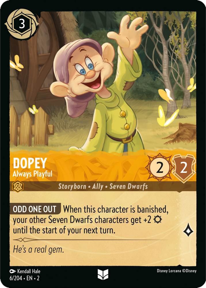 Dopey - Always Playful (6/204) [Rise of the Floodborn] - Disney - Card Brawlers | Quebec | Canada |