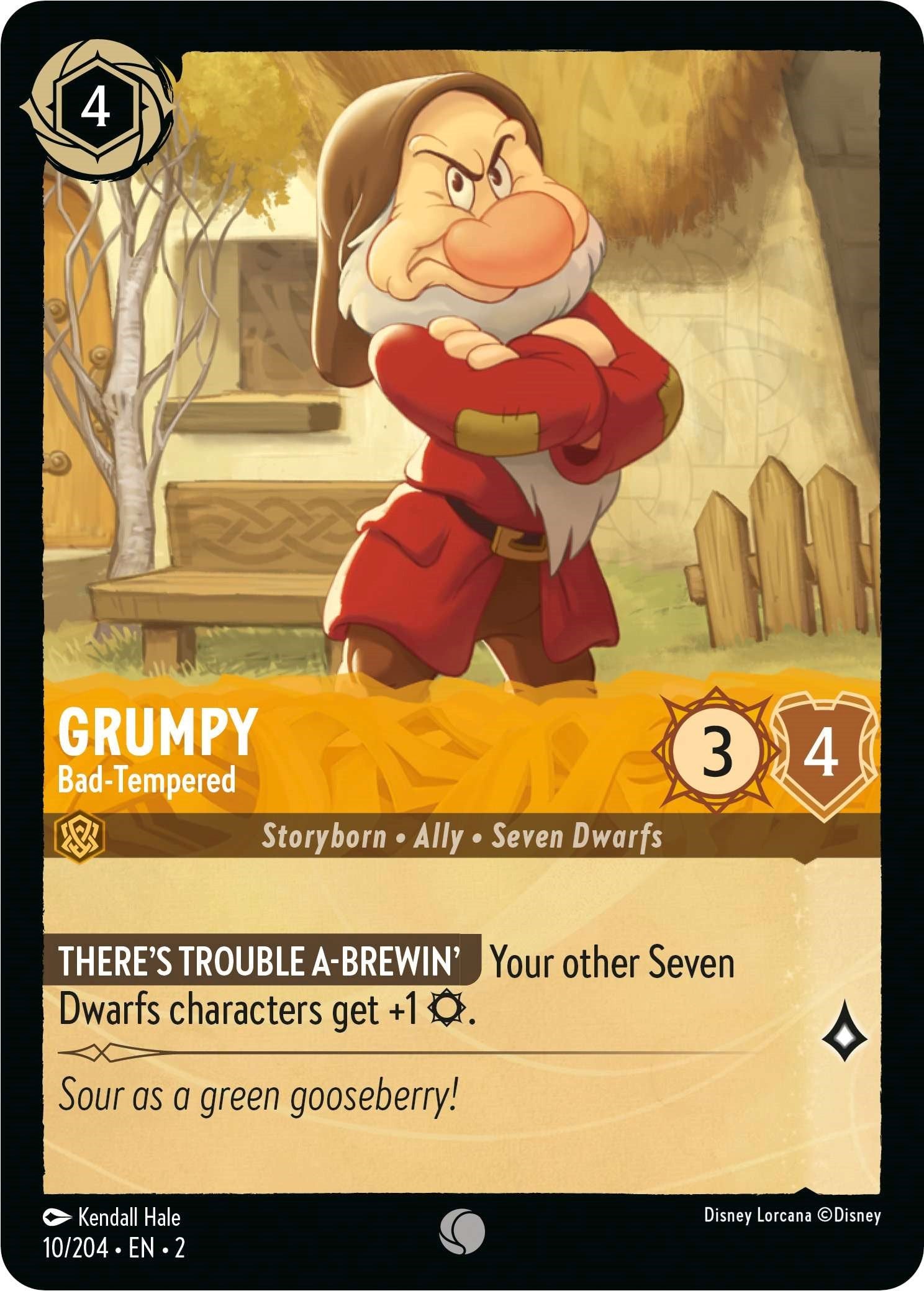 Grumpy - Bad-Tempered (10/204) [Rise of the Floodborn] - Disney - Card Brawlers | Quebec | Canada |