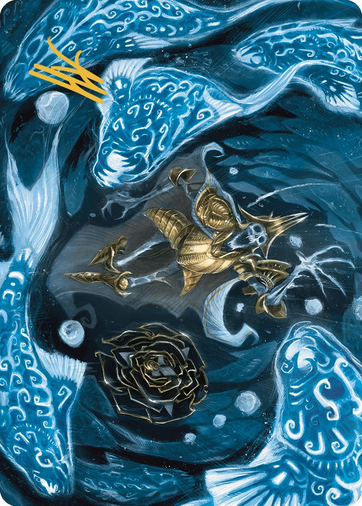 Eaten by Piranhas Art Card (Gold-Stamped Signature) [The Lost Caverns of Ixalan Art Series] - Magic: The Gathering - Card Brawlers | Quebec | Canada |