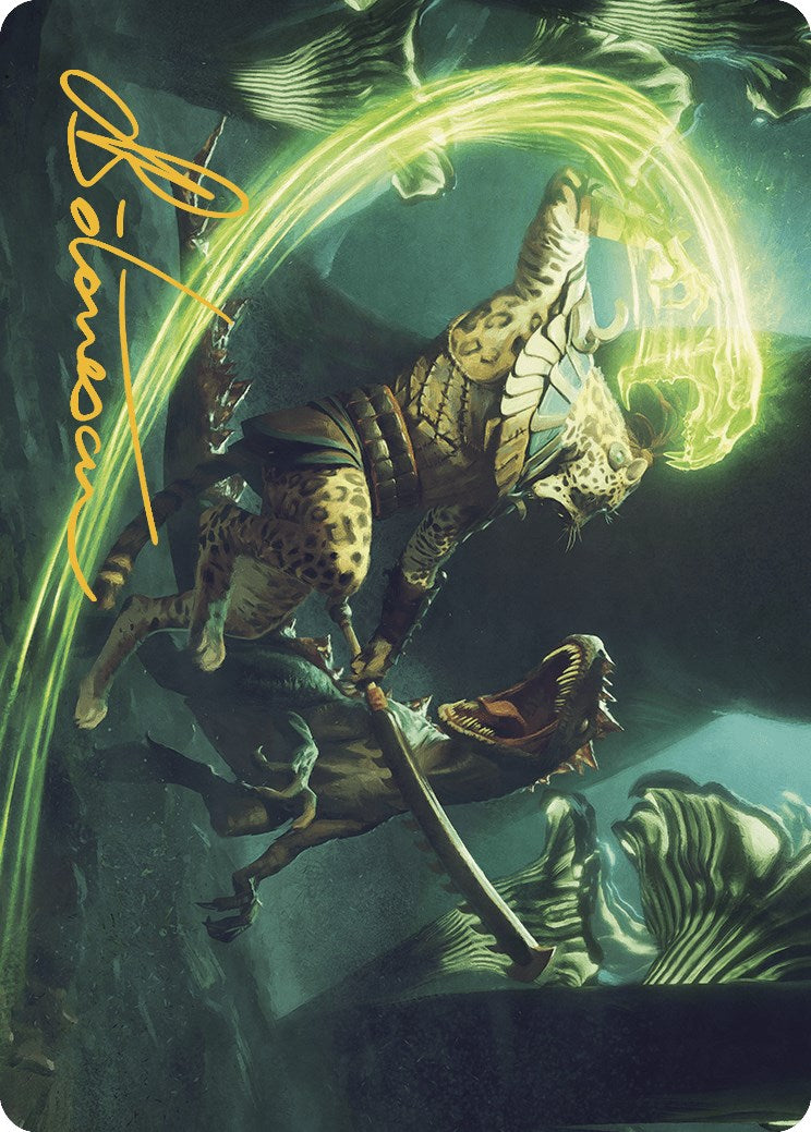 Contest of Claws Art Card (Gold-Stamped Signature) [The Lost Caverns of Ixalan Art Series] - Magic: The Gathering - Card Brawlers | Quebec | Canada |