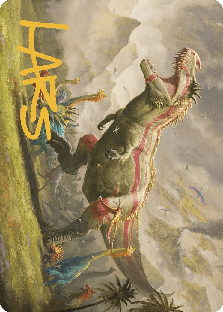 Ghalta, Stampede Tyrant Art Card (Gold-Stamped Signature) [The Lost Caverns of Ixalan Art Series] - Magic: The Gathering - Card Brawlers | Quebec | Canada |