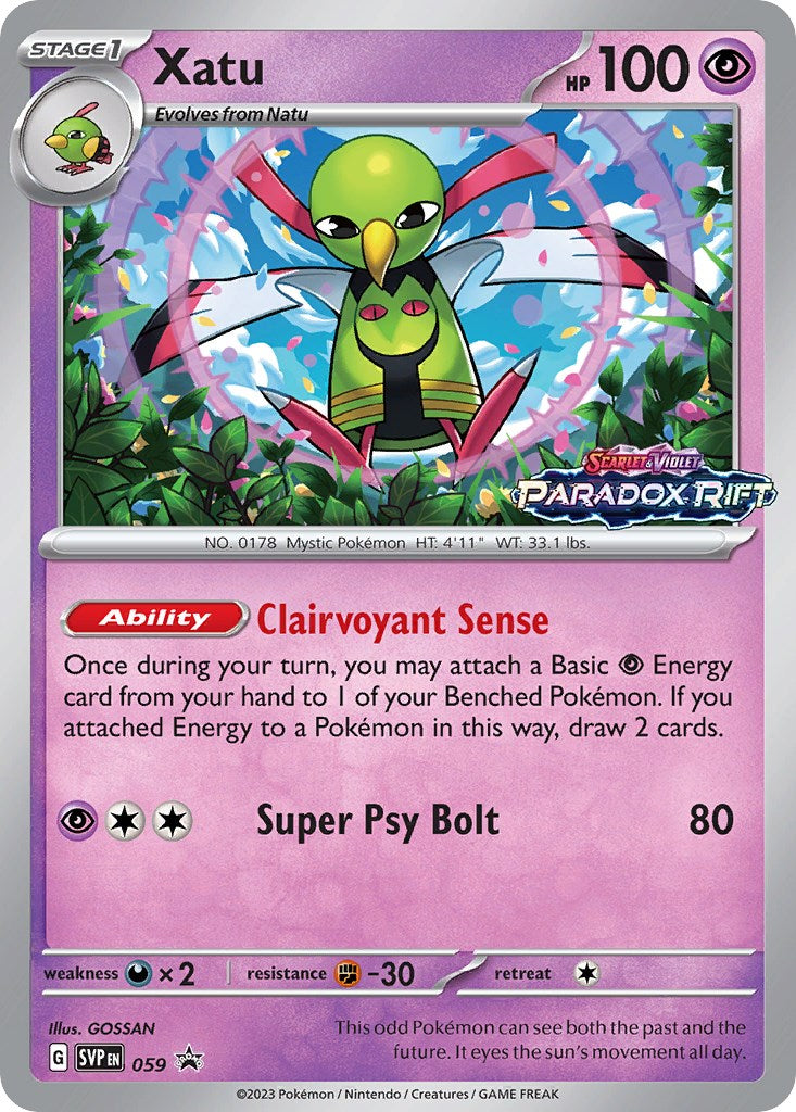 Xatu (059) [Scarlet & Violet: Black Star Promos] - Pokémon - Card Brawlers | Quebec | Canada |