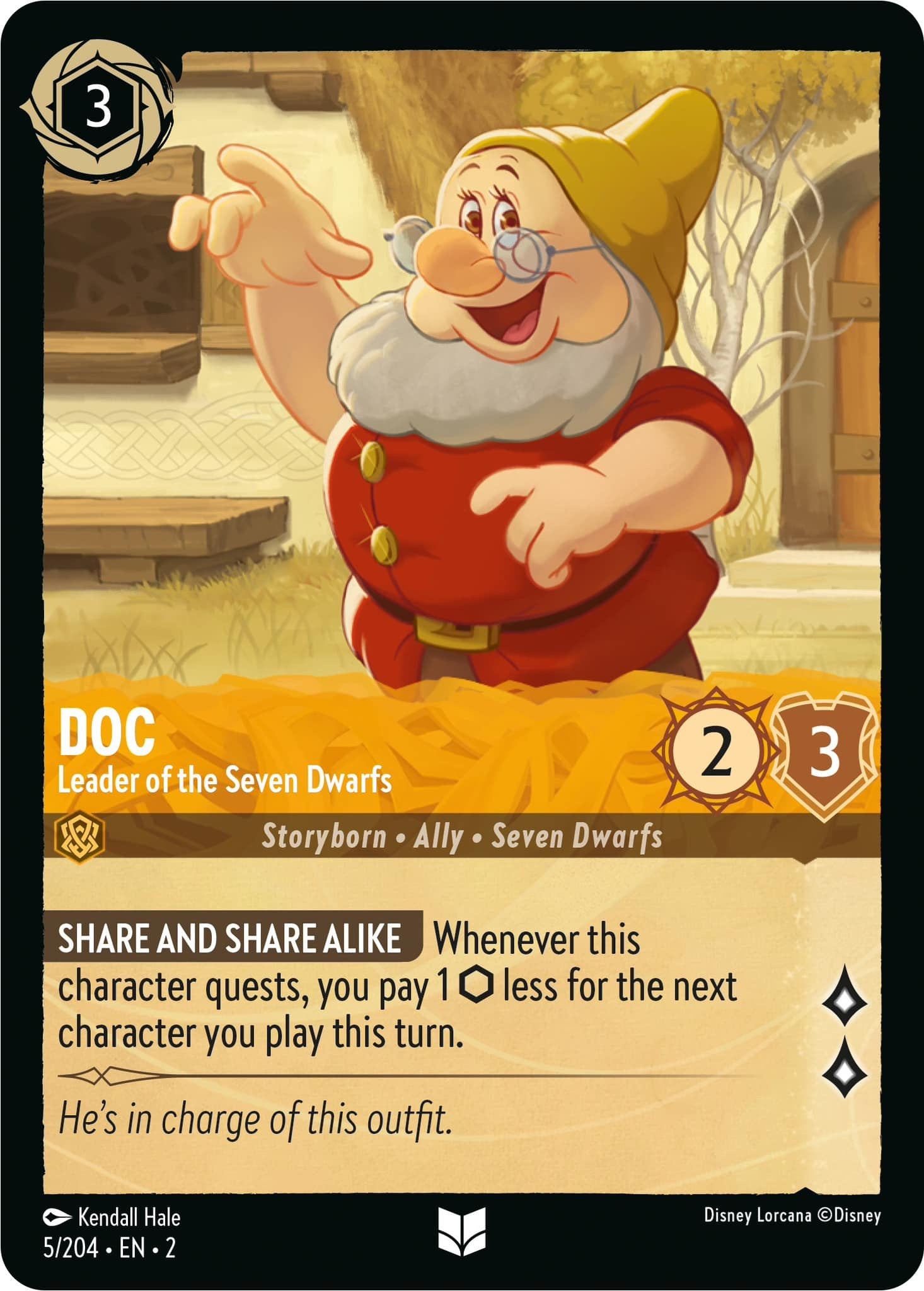 Doc - Leader of the Seven Dwarfs (5/204) [Rise of the Floodborn] - Disney - Card Brawlers | Quebec | Canada |