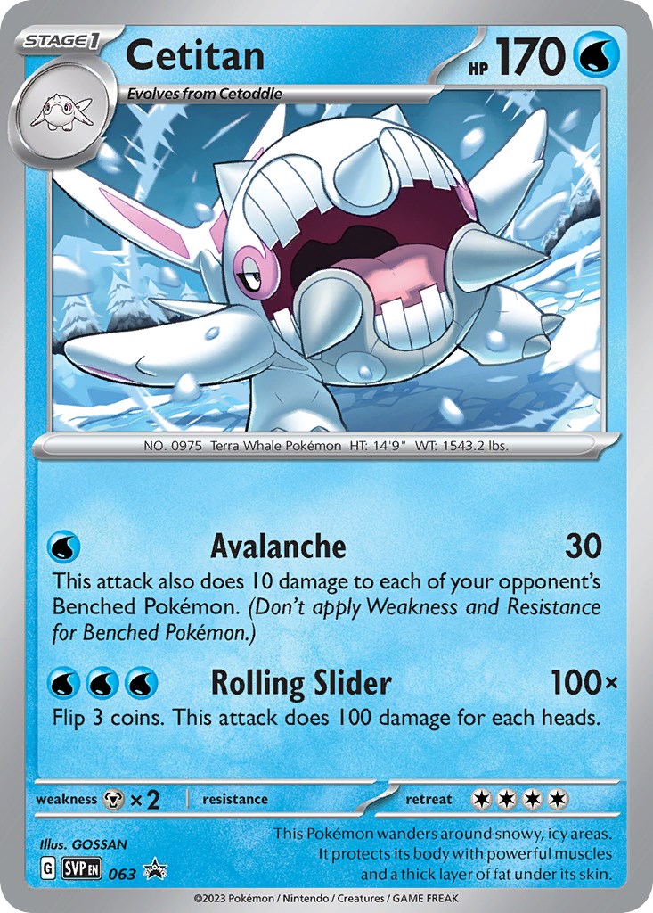 Cetitan (063) [Scarlet & Violet: Black Star Promos] - Pokémon - Card Brawlers | Quebec | Canada |
