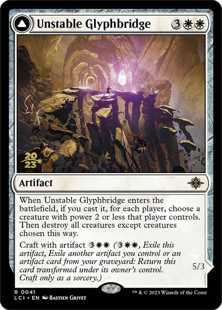 Unstable Glyphbridge // Sandswirl Wanderglyph [The Lost Caverns of Ixalan Prerelease Cards] - Magic: The Gathering - Card Brawlers | Quebec | Canada |