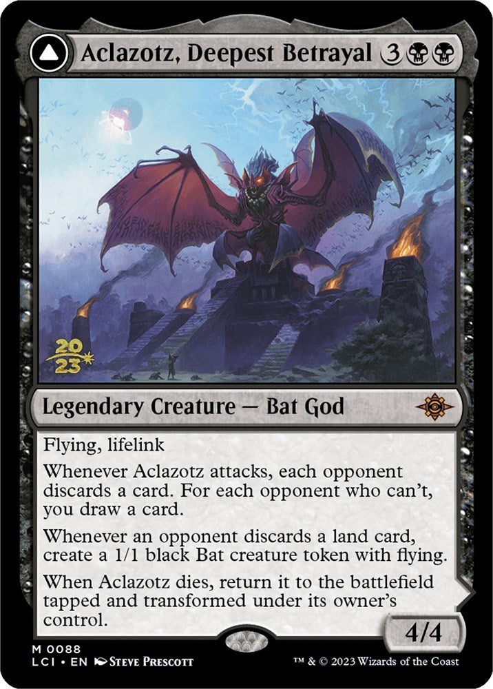 Aclazotz, Deepest Betrayal // Temple of the Dead [The Lost Caverns of Ixalan Prerelease Cards] - Magic: The Gathering - Card Brawlers | Quebec | Canada |