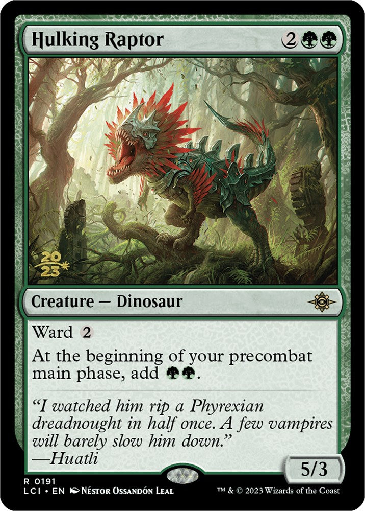 Hulking Raptor [The Lost Caverns of Ixalan Prerelease Cards] - Magic: The Gathering - Card Brawlers | Quebec | Canada |