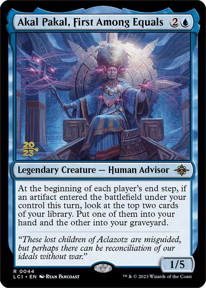 Akal Pakal, First Among Equals [The Lost Caverns of Ixalan Prerelease Cards] - Magic: The Gathering - Card Brawlers | Quebec | Canada |