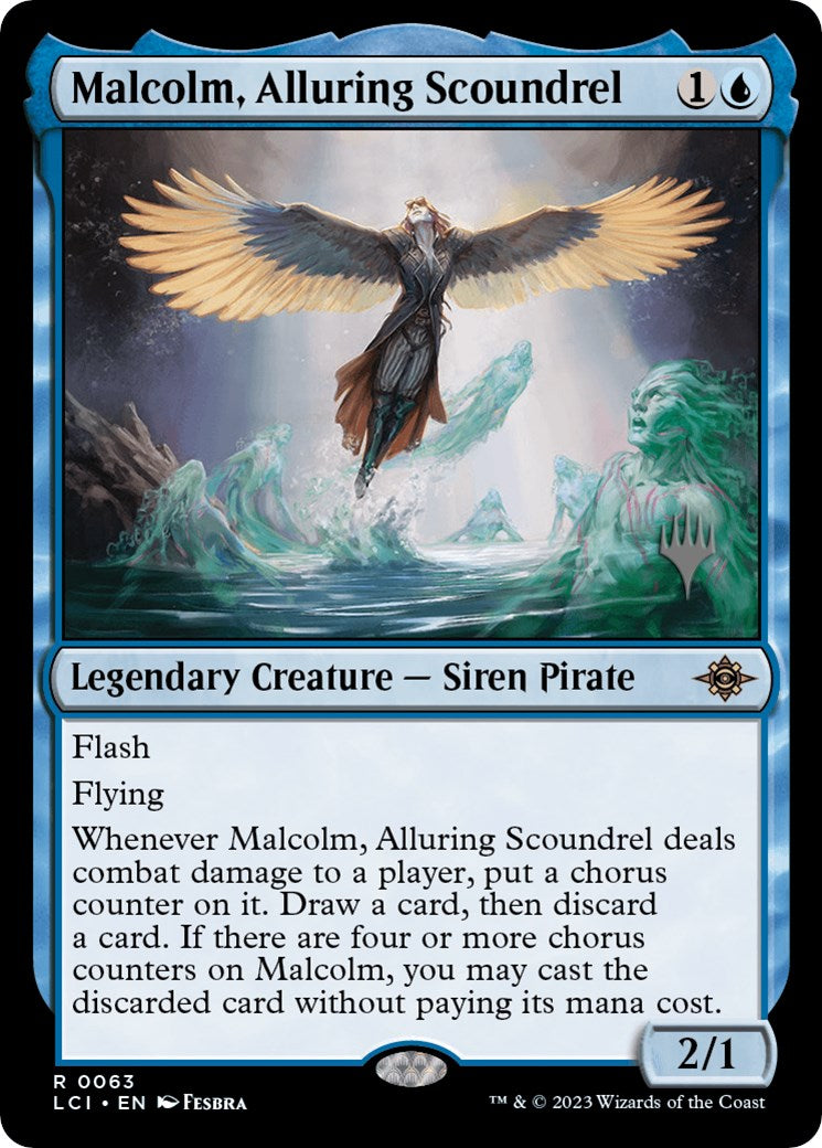 Malcolm, Alluring Scoundrel (Promo Pack) [The Lost Caverns of Ixalan Promos] - Magic: The Gathering - Card Brawlers | Quebec | Canada |