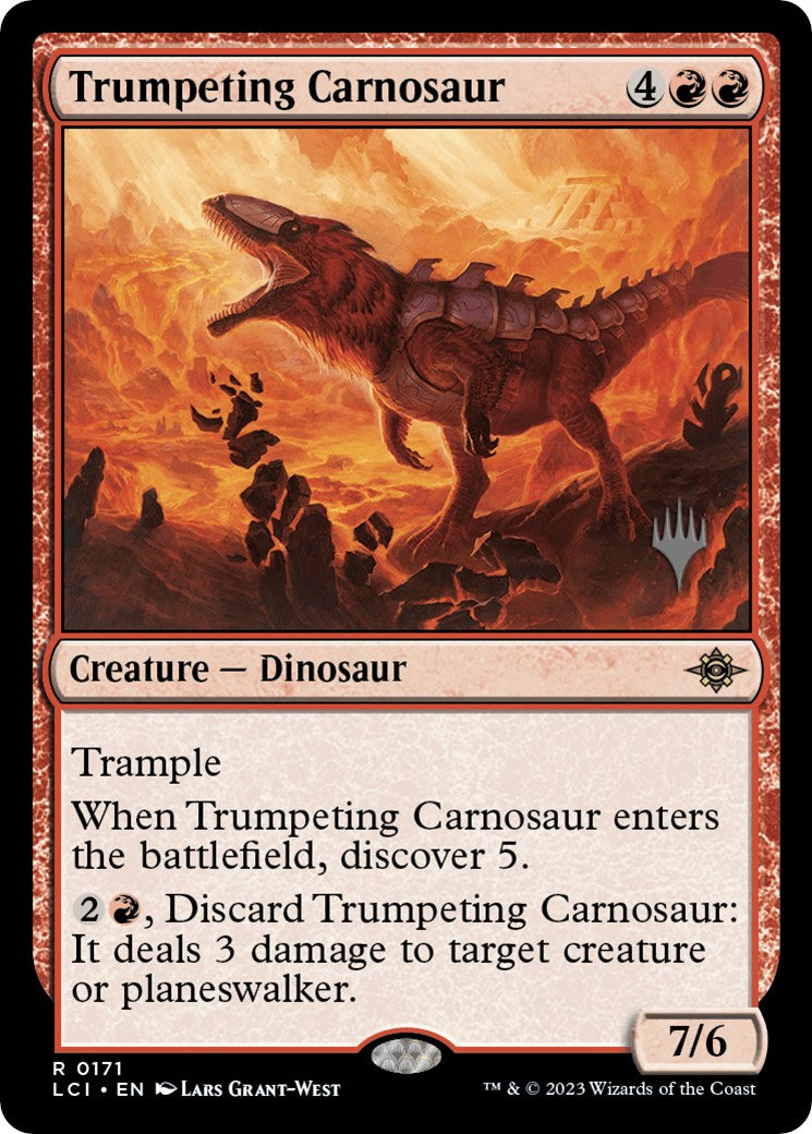 Trumpeting Carnosaur (Promo Pack) [The Lost Caverns of Ixalan Promos] - Magic: The Gathering - Card Brawlers | Quebec | Canada |