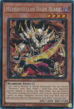 Mementotlan Dark Blade (CR) [VASM-EN004] Collector's Rare - Yu-Gi-Oh! - Card Brawlers | Quebec | Canada |