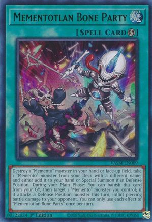 Mementotlan Bone Party [VASM-EN009] Ultra Rare - Yu-Gi-Oh! - Card Brawlers | Quebec | Canada |