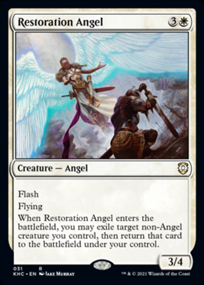 Restoration Angel [Kaldheim Commander] - Magic: The Gathering - Card Brawlers | Quebec | Canada |