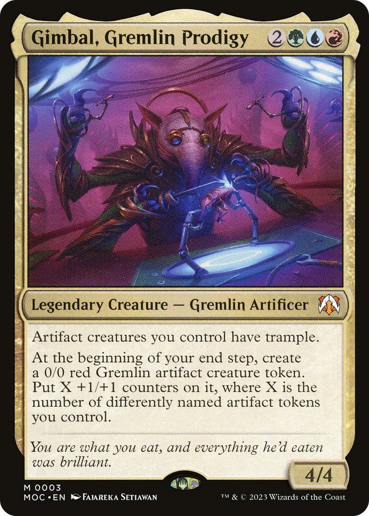Gimbal, Gremlin Prodigy [March of the Machine Commander] - Magic: The Gathering - Card Brawlers | Quebec | Canada |
