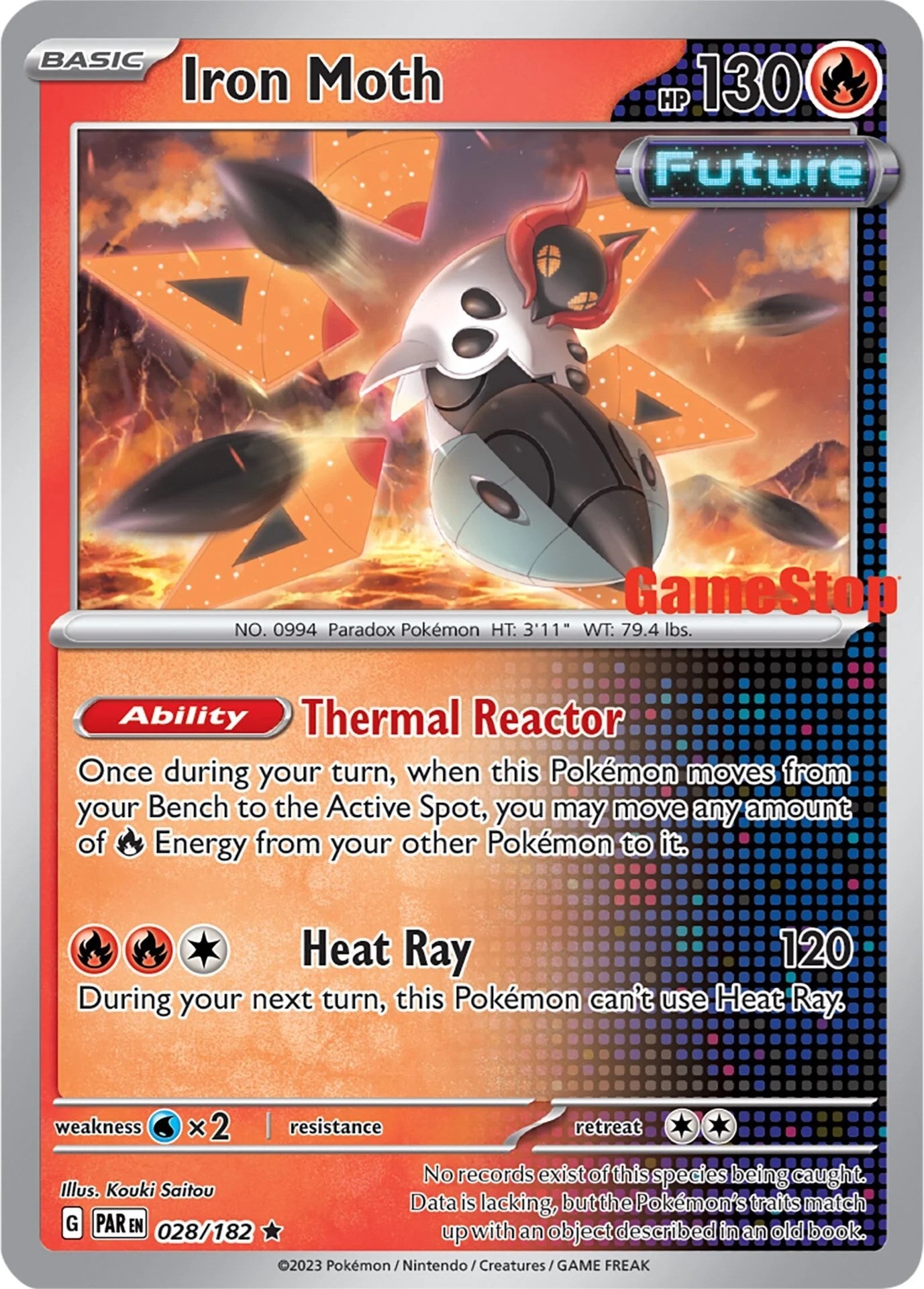 Iron Moth (028/182) (GameStop Promo) [Miscellaneous Cards] - Pokémon - Card Brawlers | Quebec | Canada |