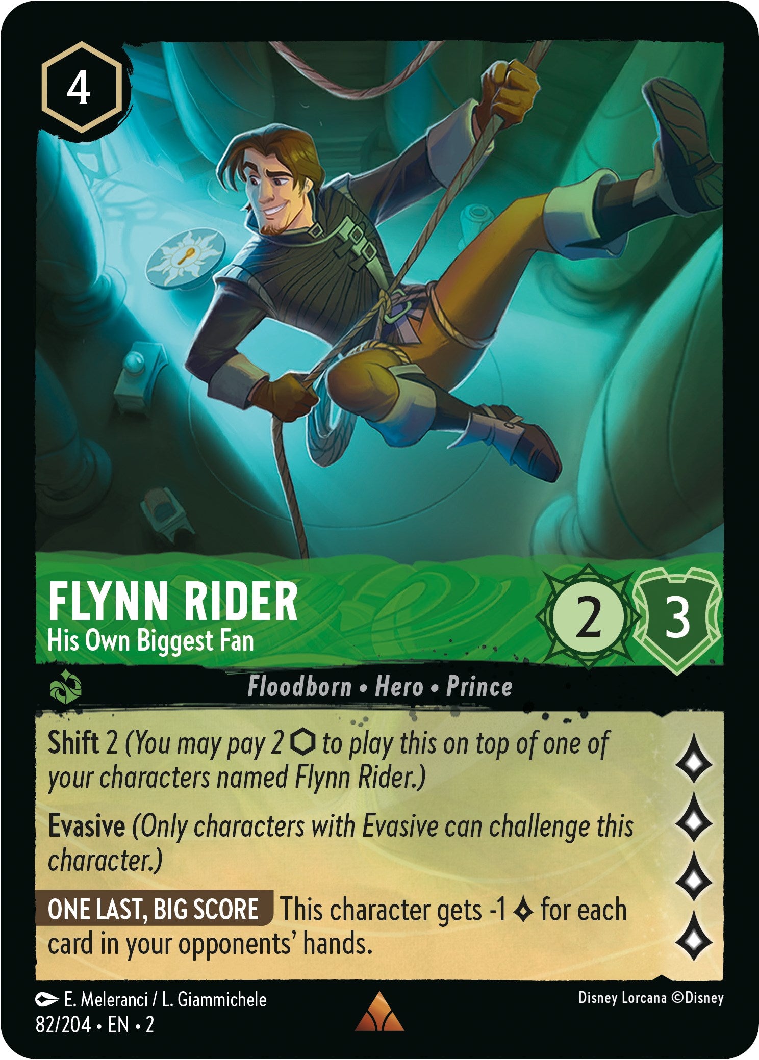 Flynn Rider - His Own Biggest Fan (82/204) [Rise of the Floodborn] - Disney - Card Brawlers | Quebec | Canada |