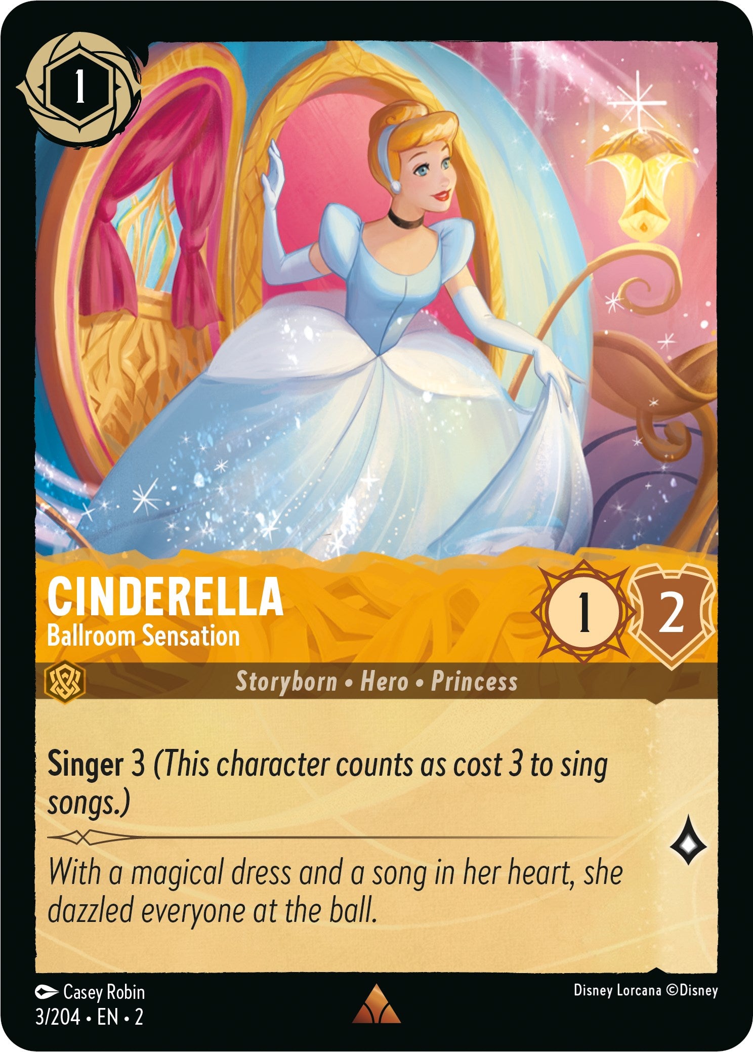 Cinderella - Ballroom Sensation (3/204) [Rise of the Floodborn] - Disney - Card Brawlers | Quebec | Canada |