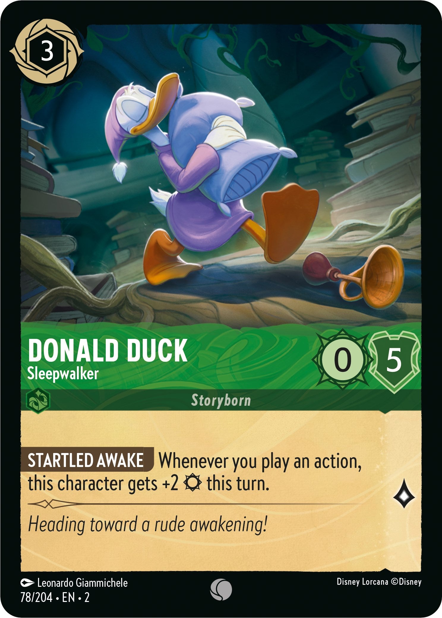 Donald Duck - Sleepwalker (78/204) [Rise of the Floodborn] - Disney - Card Brawlers | Quebec | Canada |