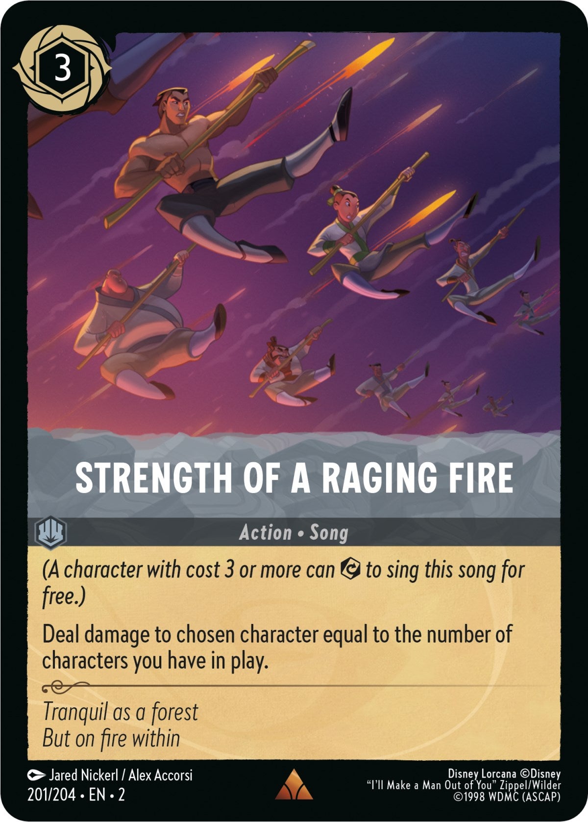 Strength of a Raging Fire (201/204) [Rise of the Floodborn] - Disney - Card Brawlers | Quebec | Canada |