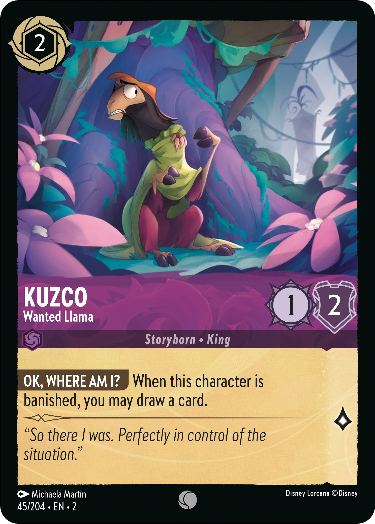 Kuzco - Wanted Llama (45/204) [Rise of the Floodborn] - Disney - Card Brawlers | Quebec | Canada |