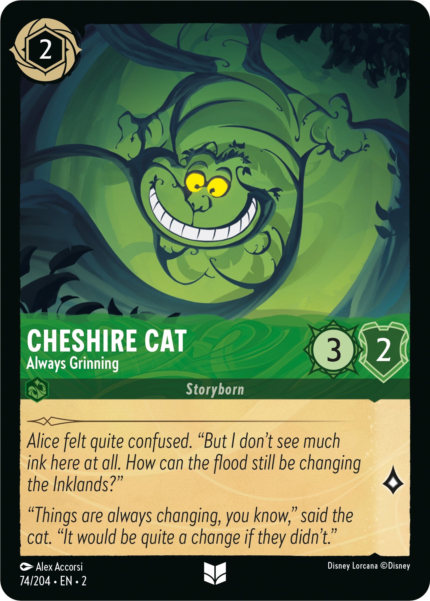 Cheshire Cat - Always Grinning (74/204) [Rise of the Floodborn] - Disney - Card Brawlers | Quebec | Canada |