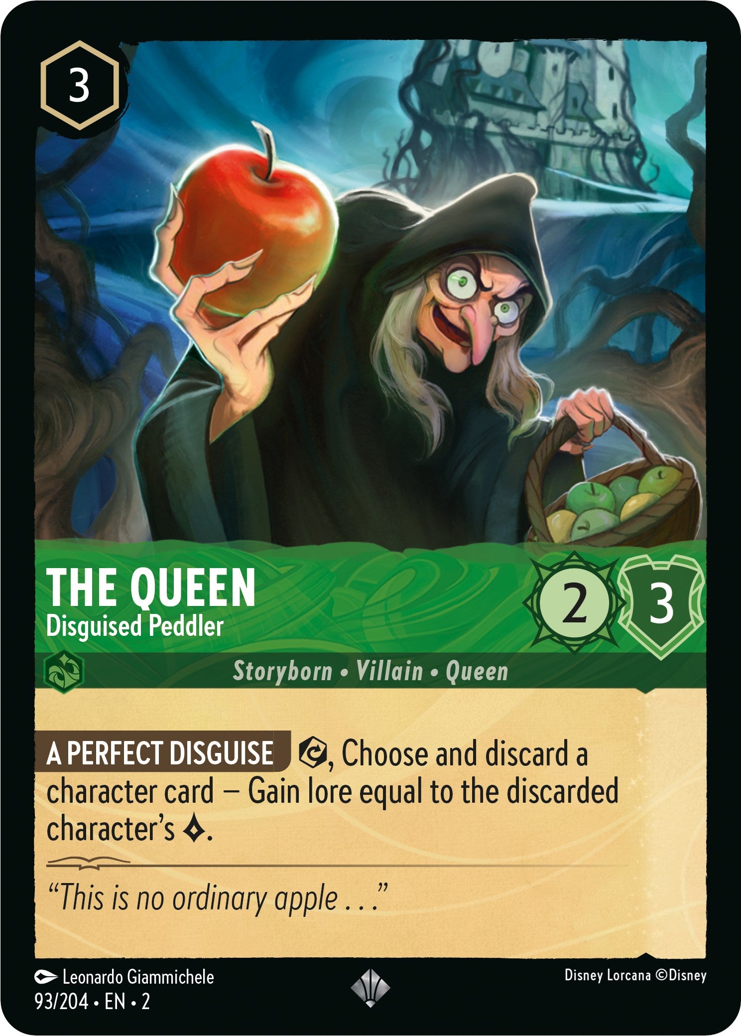 The Queen - Disguised Peddler (93/204) [Rise of the Floodborn] - Disney - Card Brawlers | Quebec | Canada |