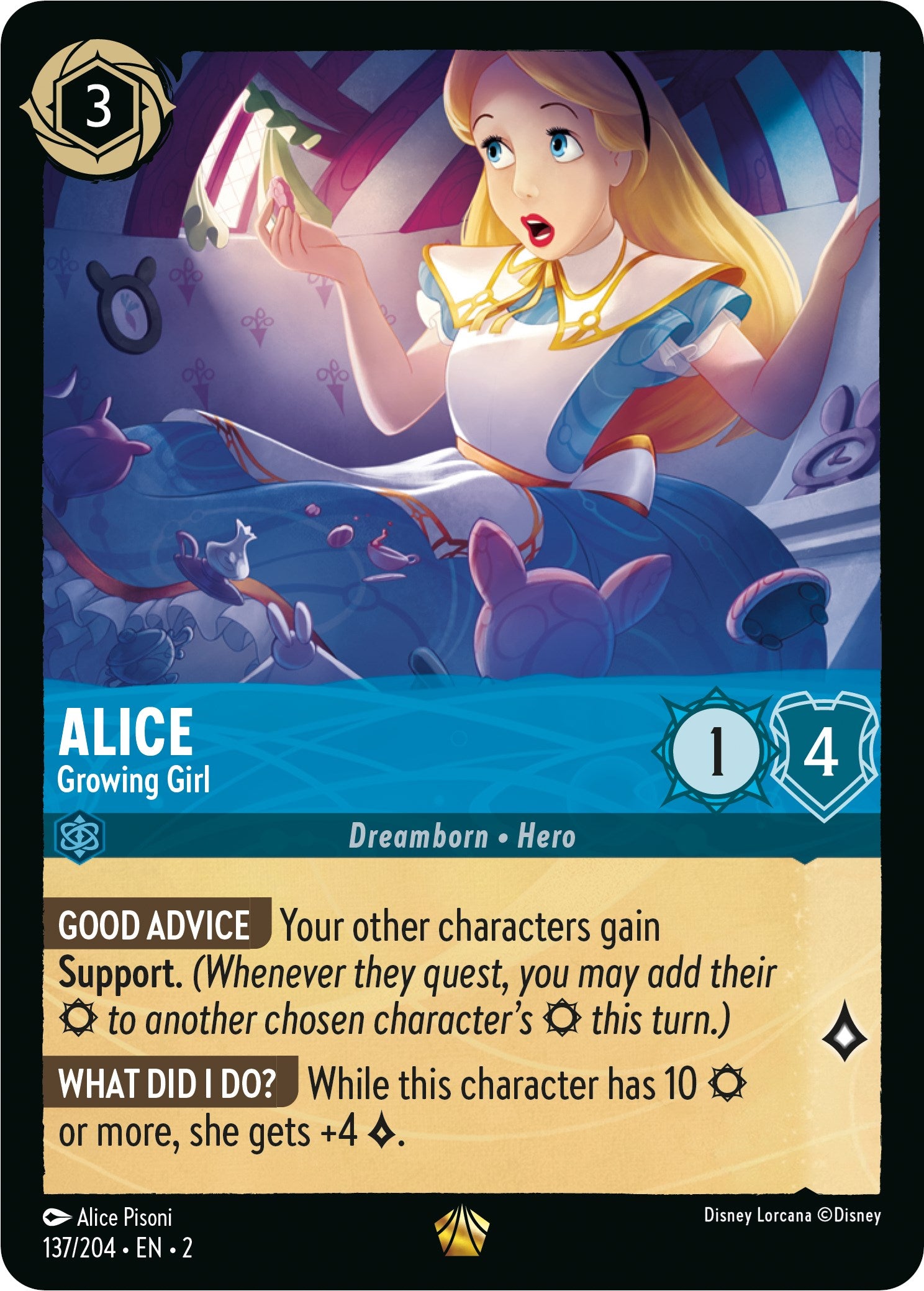 Alice - Growing Girl (137/204) [Rise of the Floodborn] - Disney - Card Brawlers | Quebec | Canada |