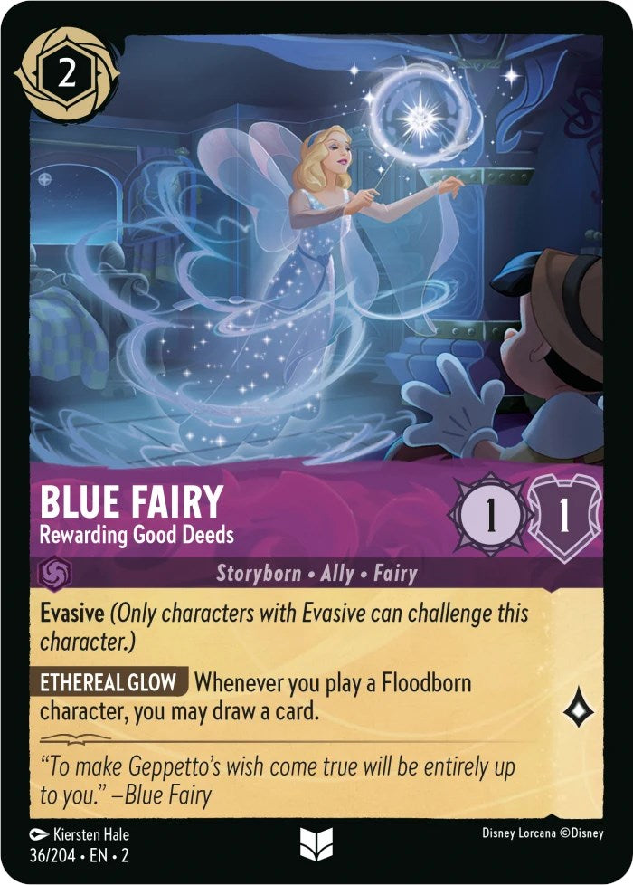 Blue Fairy - Rewarding Good Deeds (36/204) [Rise of the Floodborn] - Disney - Card Brawlers | Quebec | Canada |