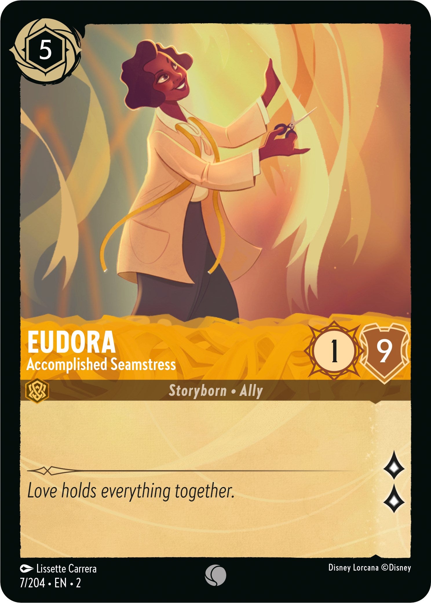 Eudora - Accomplished Seamstress (7/204) [Rise of the Floodborn] - Disney - Card Brawlers | Quebec | Canada |
