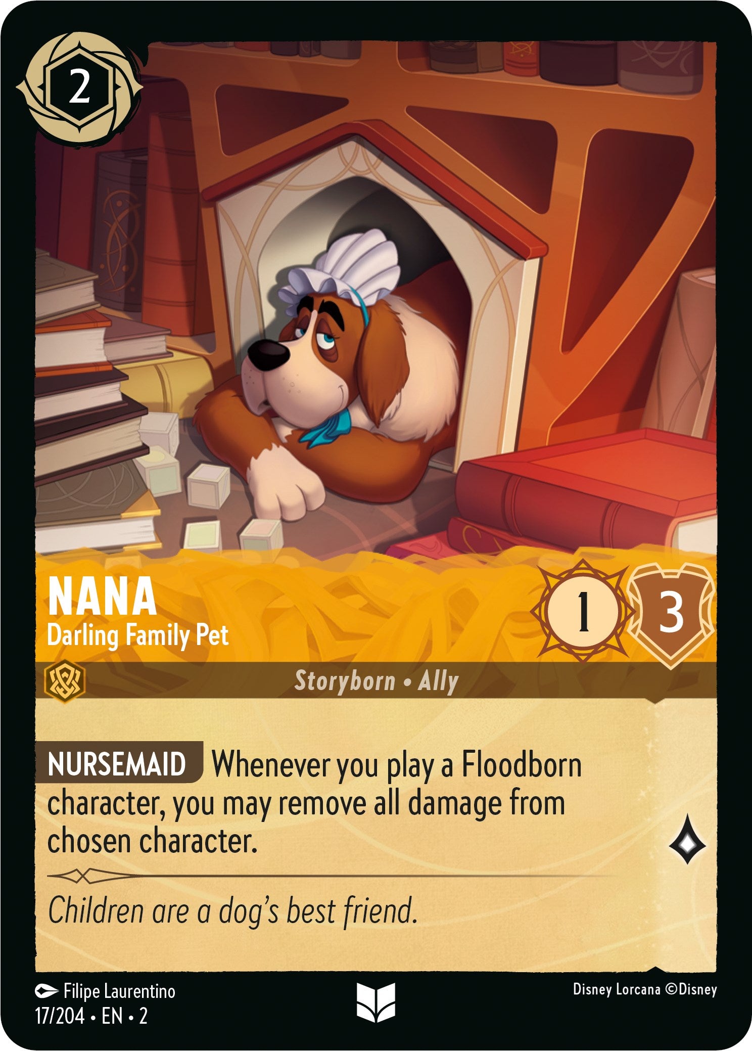Nana - Darling Family Pet (17/204) [Rise of the Floodborn] - Disney - Card Brawlers | Quebec | Canada |