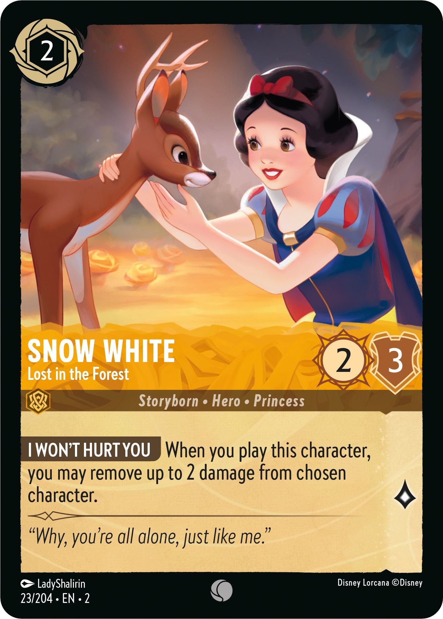 Snow White - Lost in the Forest (23/204) [Rise of the Floodborn] - Disney - Card Brawlers | Quebec | Canada |