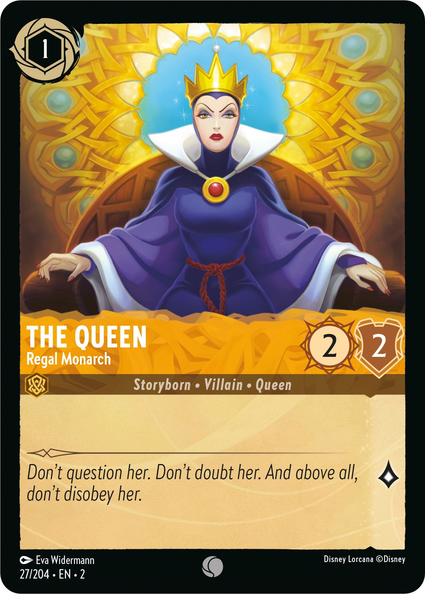 The Queen - Regal Monarch (27/204) [Rise of the Floodborn] - Disney - Card Brawlers | Quebec | Canada |
