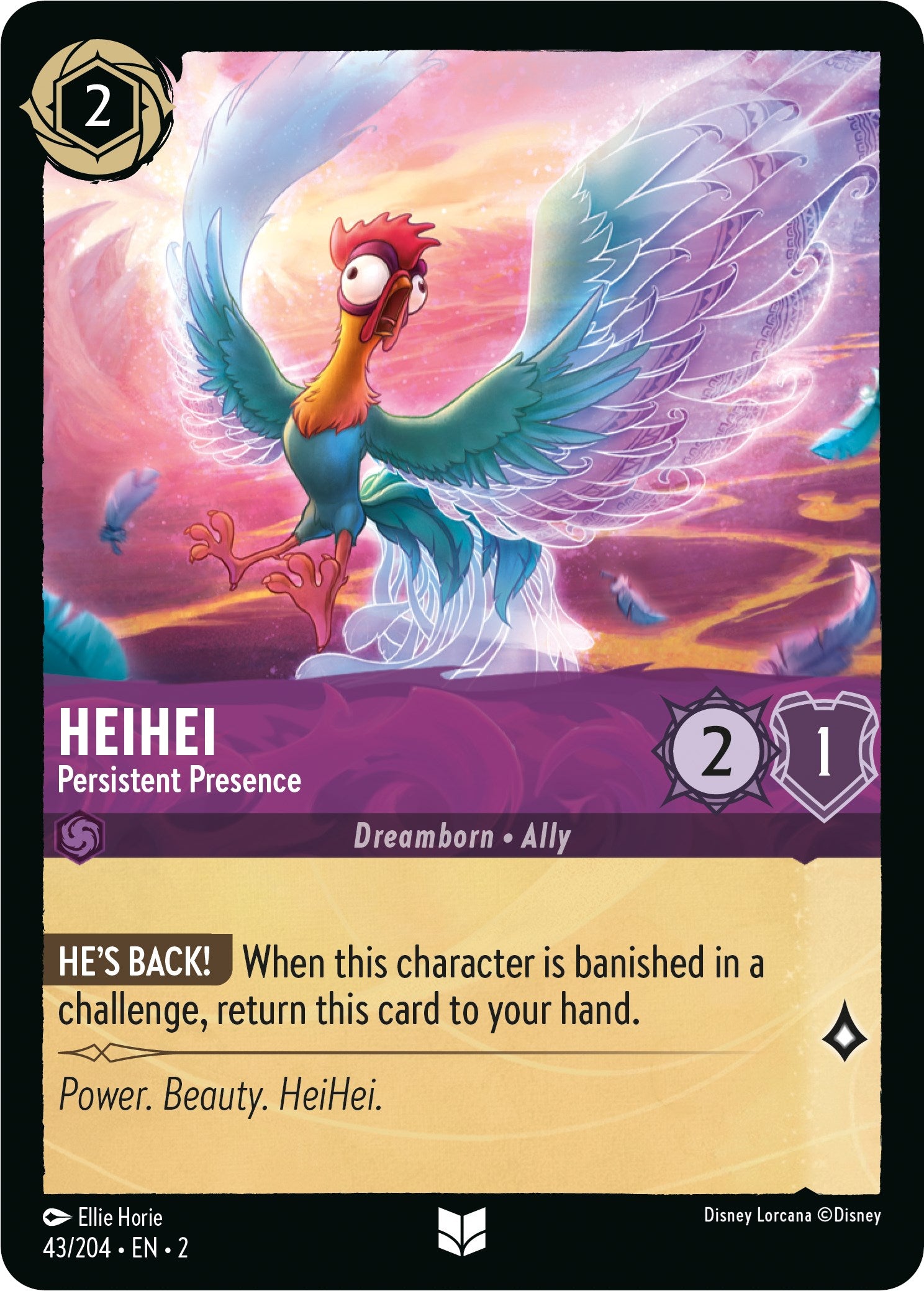 HeiHei - Persistent Presence (43/204) [Rise of the Floodborn] - Disney - Card Brawlers | Quebec | Canada |