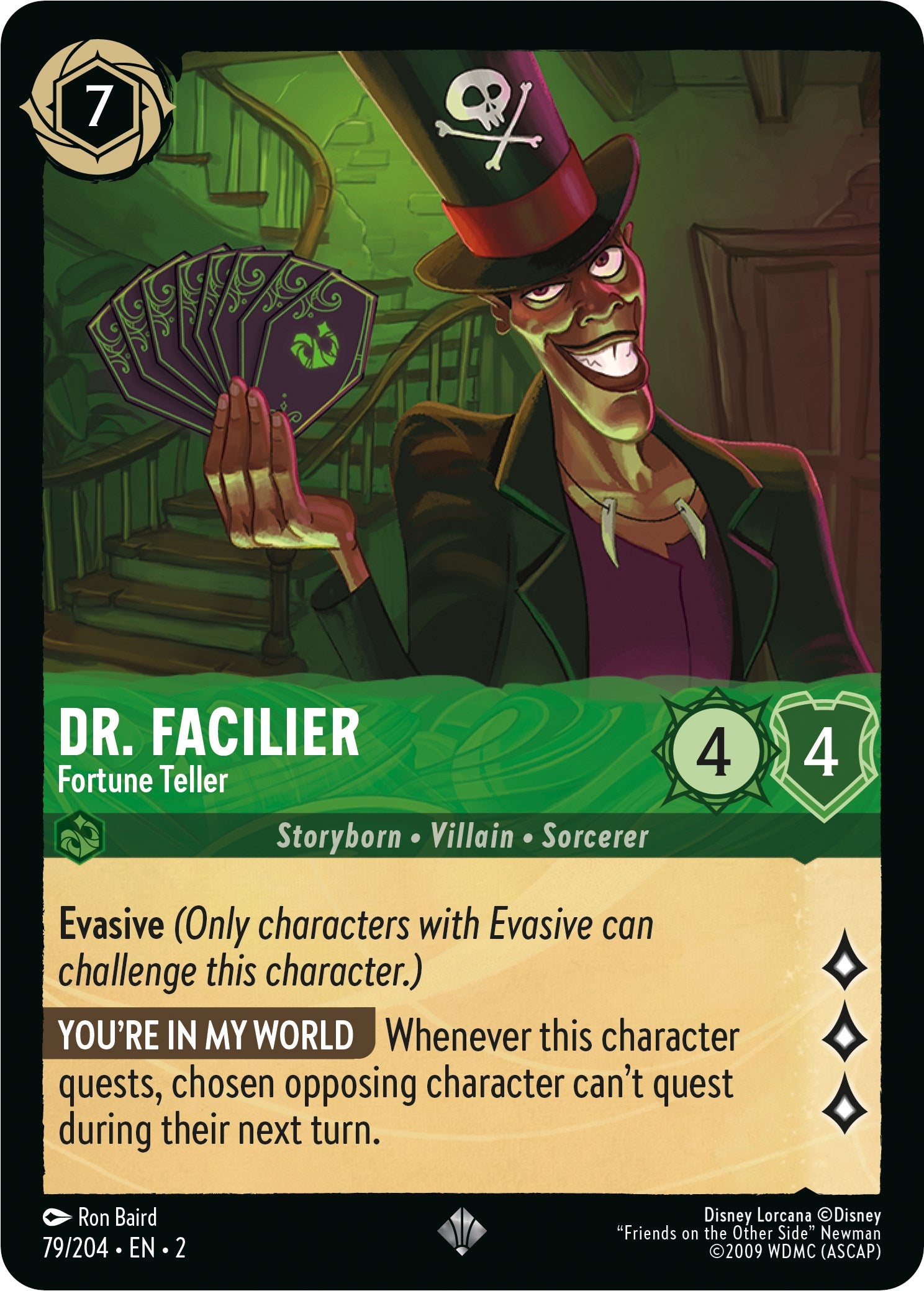 Dr. Facilier - Fortune Teller (79/204) [Rise of the Floodborn] - Disney - Card Brawlers | Quebec | Canada |