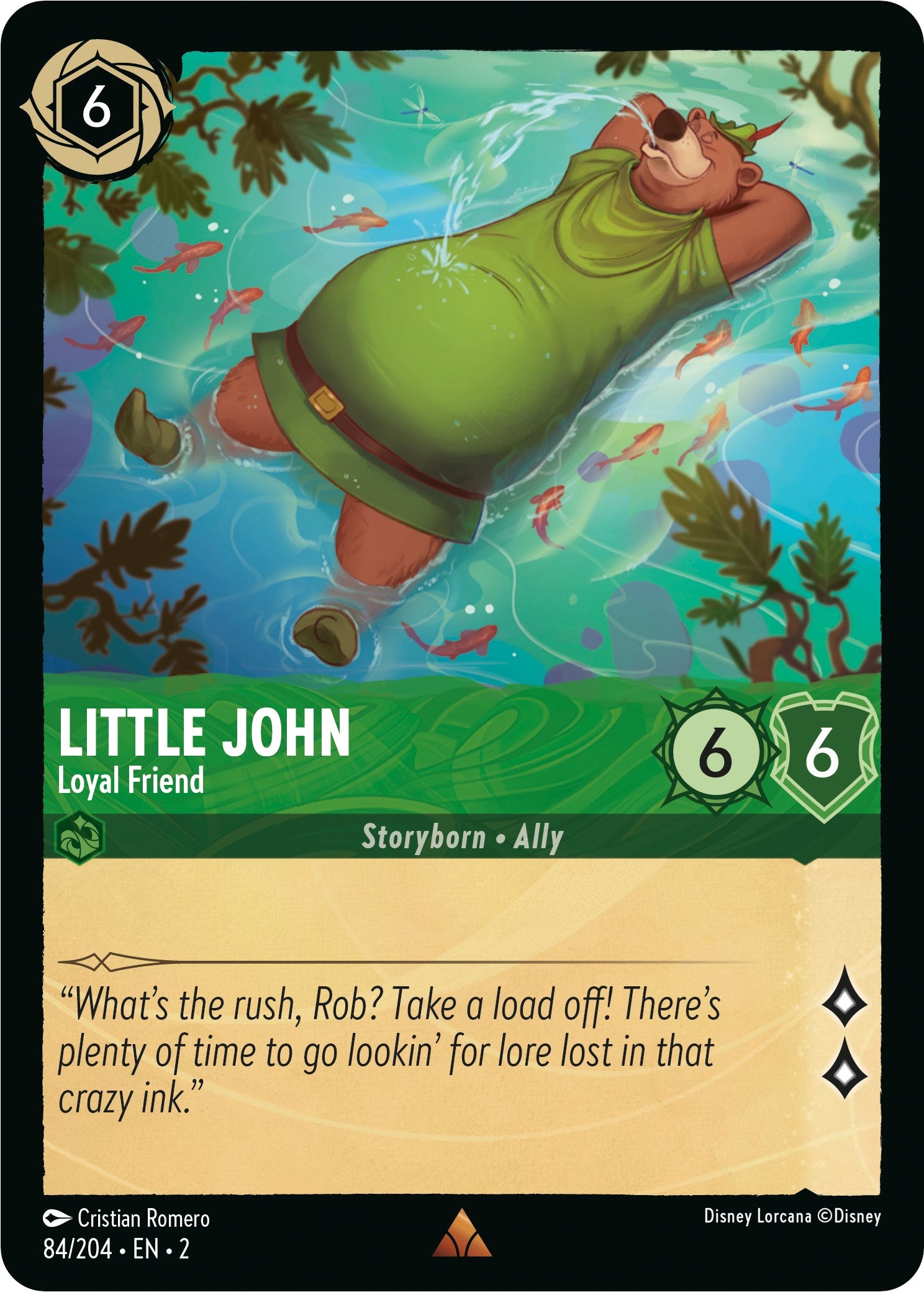 Little John - Loyal Friend (84/204) [Rise of the Floodborn] - Disney - Card Brawlers | Quebec | Canada |