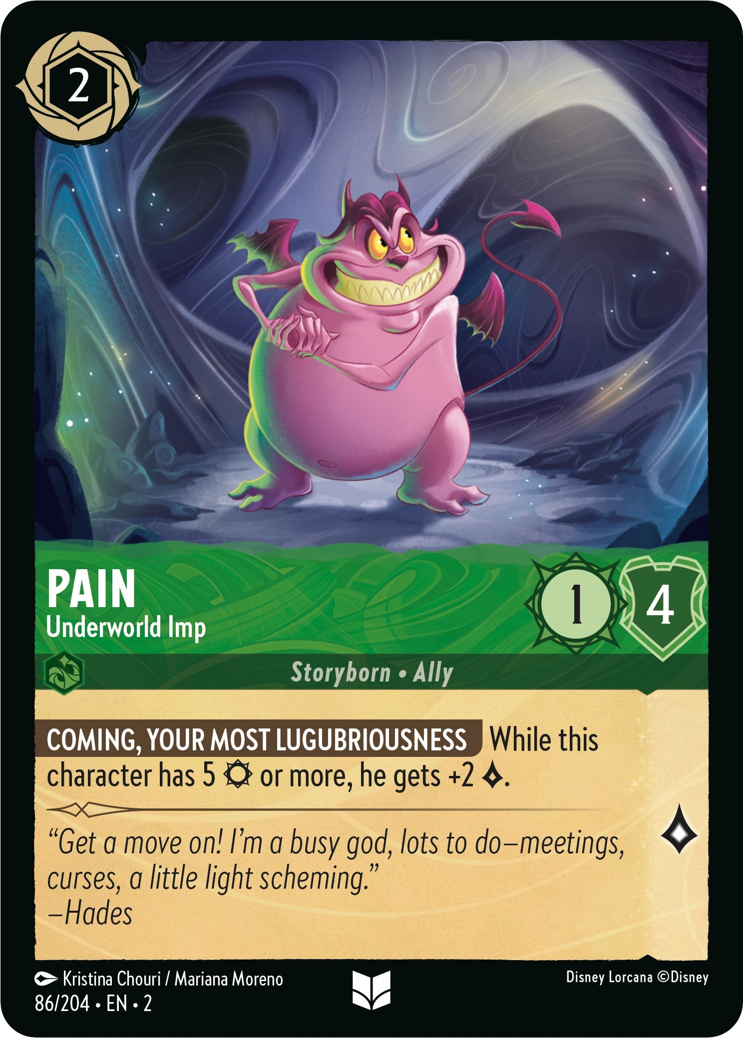 Pain - Underworld Imp (86/204) [Rise of the Floodborn] - Disney - Card Brawlers | Quebec | Canada |
