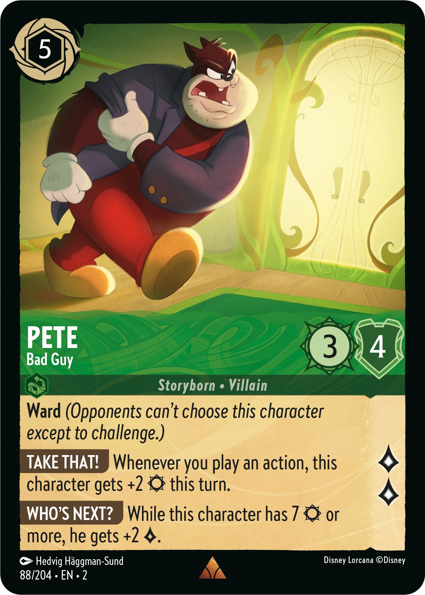 Pete - Bad Guy (88/204) [Rise of the Floodborn] - Disney - Card Brawlers | Quebec | Canada |