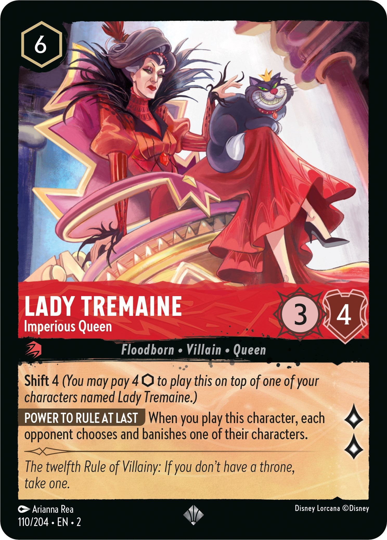 Lady Tremaine - Imperious Queen (110/204) [Rise of the Floodborn] - Disney - Card Brawlers | Quebec | Canada |