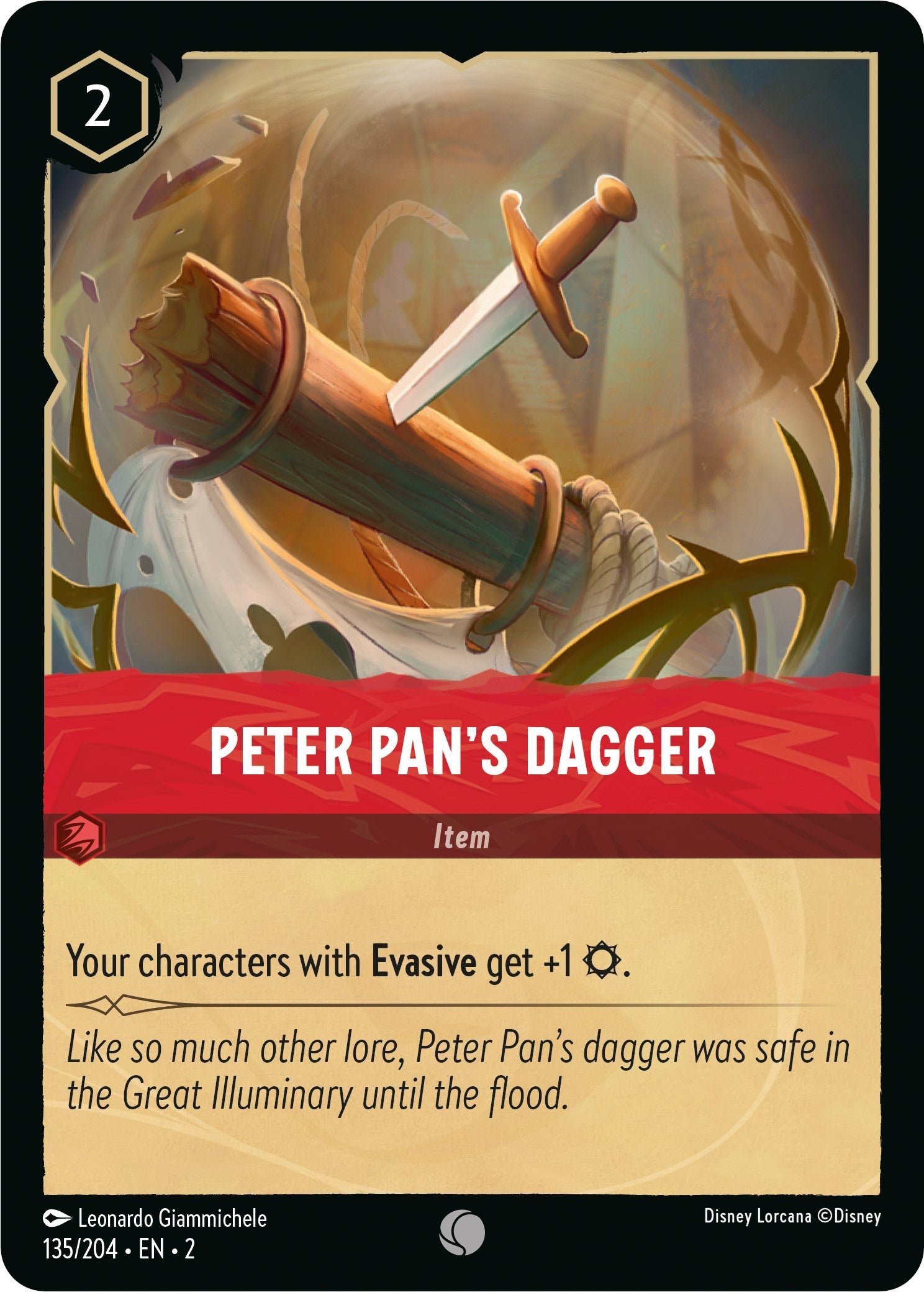Peter Pan's Dagger (135/204) [Rise of the Floodborn] - Disney - Card Brawlers | Quebec | Canada |