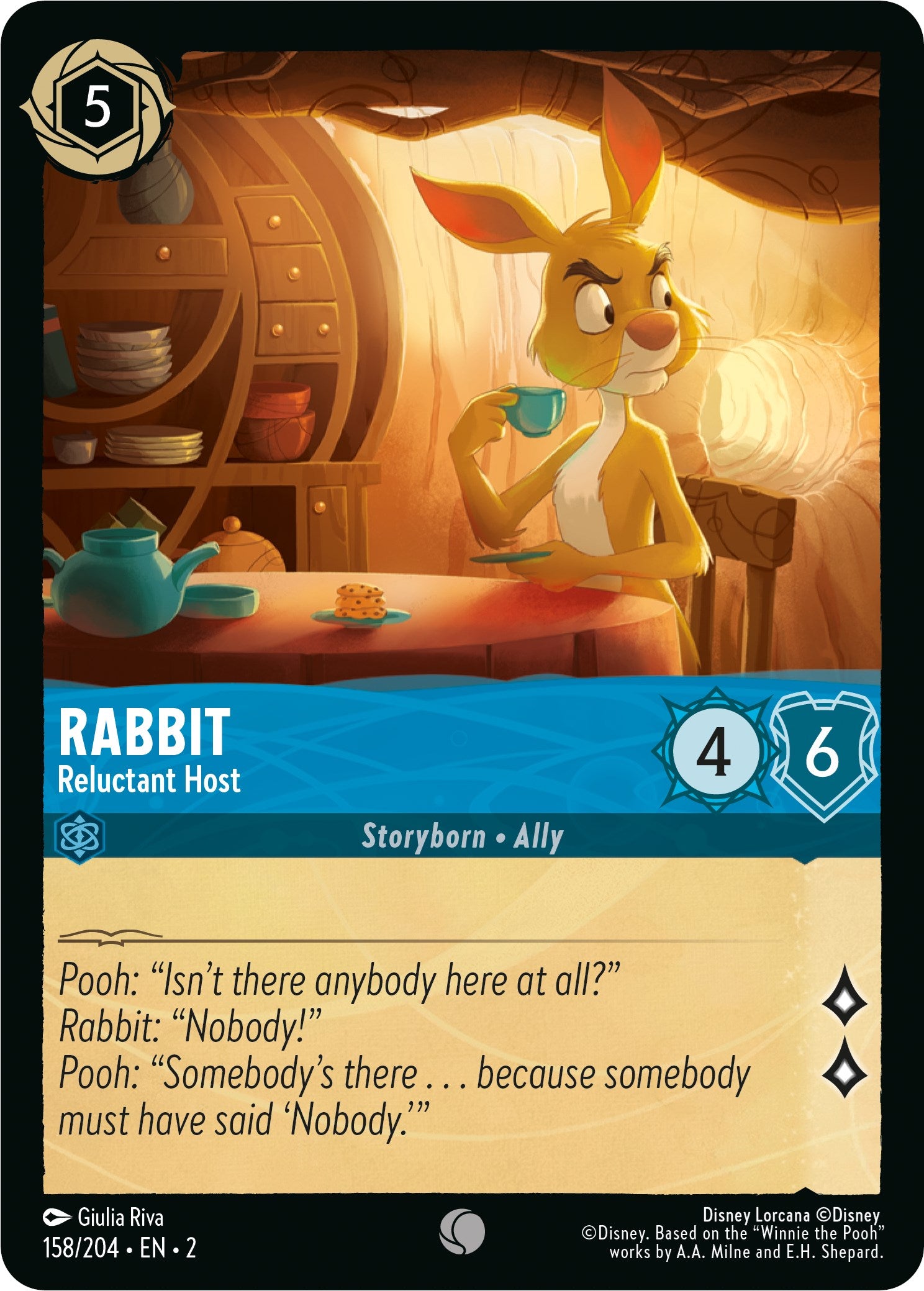 Rabbit - Reluctant Host (158/204) [Rise of the Floodborn] - Disney - Card Brawlers | Quebec | Canada |