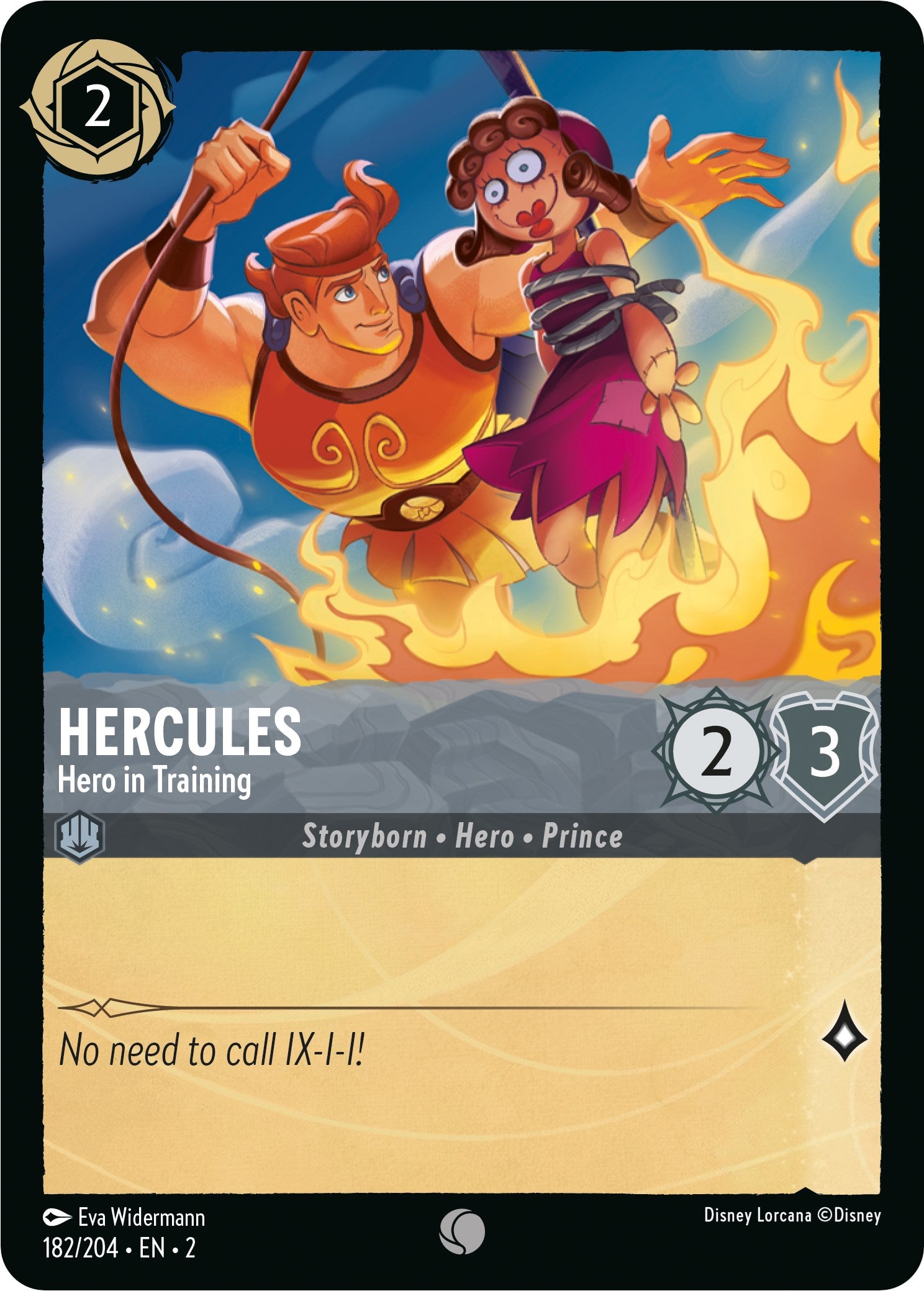 Hercules - Hero in Training (182/204) [Rise of the Floodborn] - Disney - Card Brawlers | Quebec | Canada |