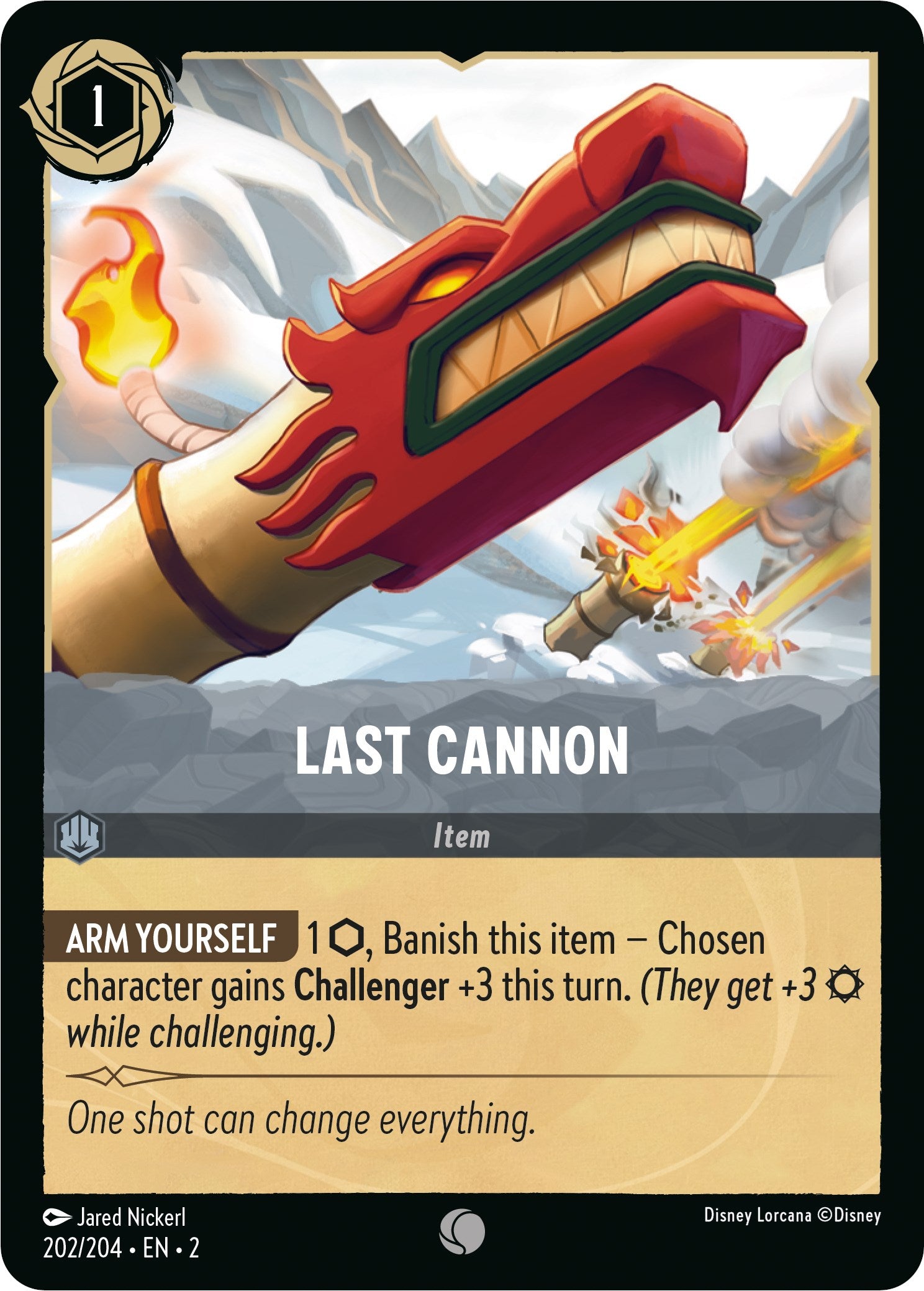 Last Cannon (202/204) [Rise of the Floodborn] - Disney - Card Brawlers | Quebec | Canada |