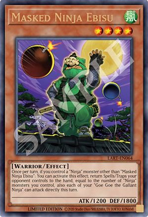 Masked Ninja Ebisu [LART-EN064] Ultra Rare - Yu-Gi-Oh! - Card Brawlers | Quebec | Canada |