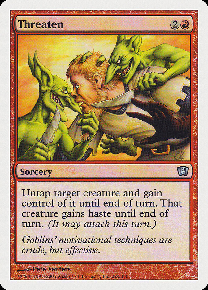 Threaten [Ninth Edition] - Magic: The Gathering - Card Brawlers | Quebec | Canada |