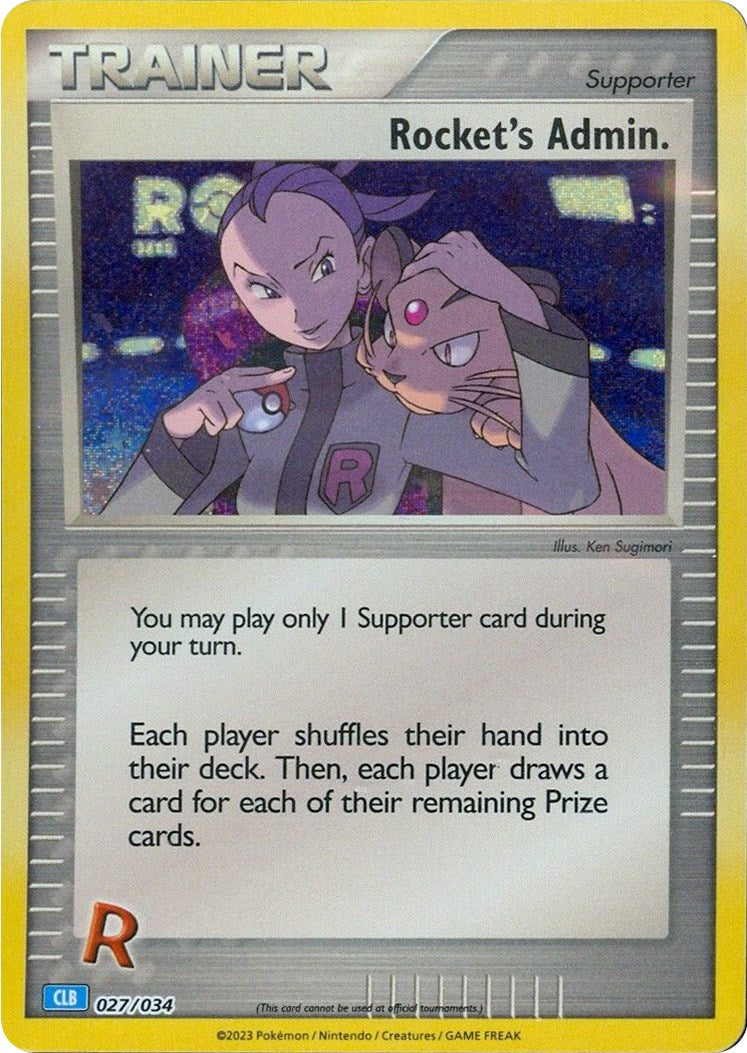 Rocket's Admin. (CLB) [Trading Card Game Classic] - Pokémon - Card Brawlers | Quebec | Canada |