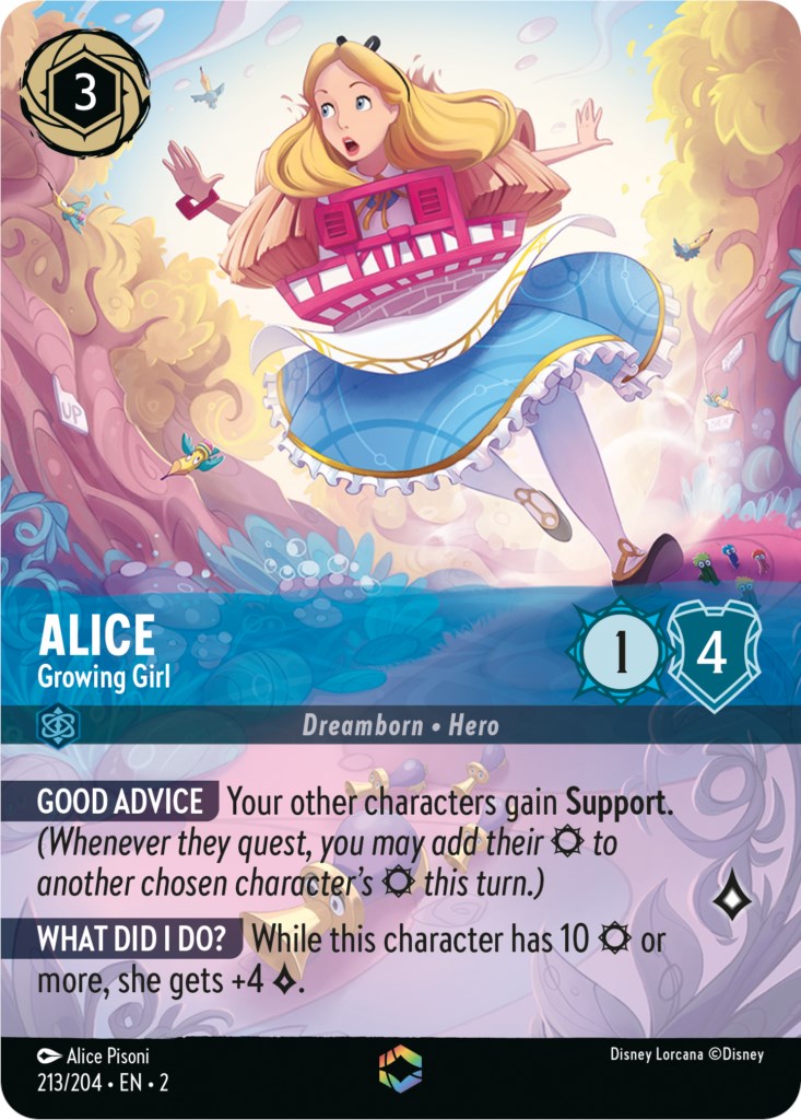 Alice - Growing Girl (Enchanted) (213/204) [Rise of the Floodborn] - Disney - Card Brawlers | Quebec | Canada |